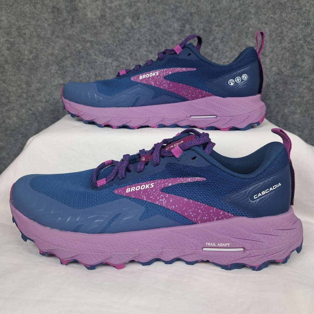 Brooks Cascadia 17 Athletic Running Shoe Womens Size 10 1203921B449 Blue - Picture 4 of 12